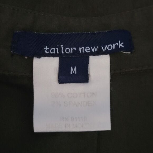 Tailor New York Green Tank Blouse Size Medium - Picture 5 of 5